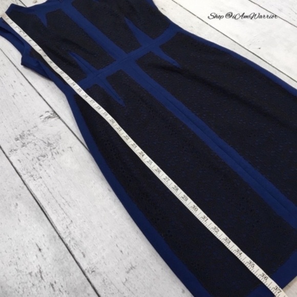 BCBGMaxAzria NWT lace color block sheath dress *shop@iamwarrior - Picture 5 of 11